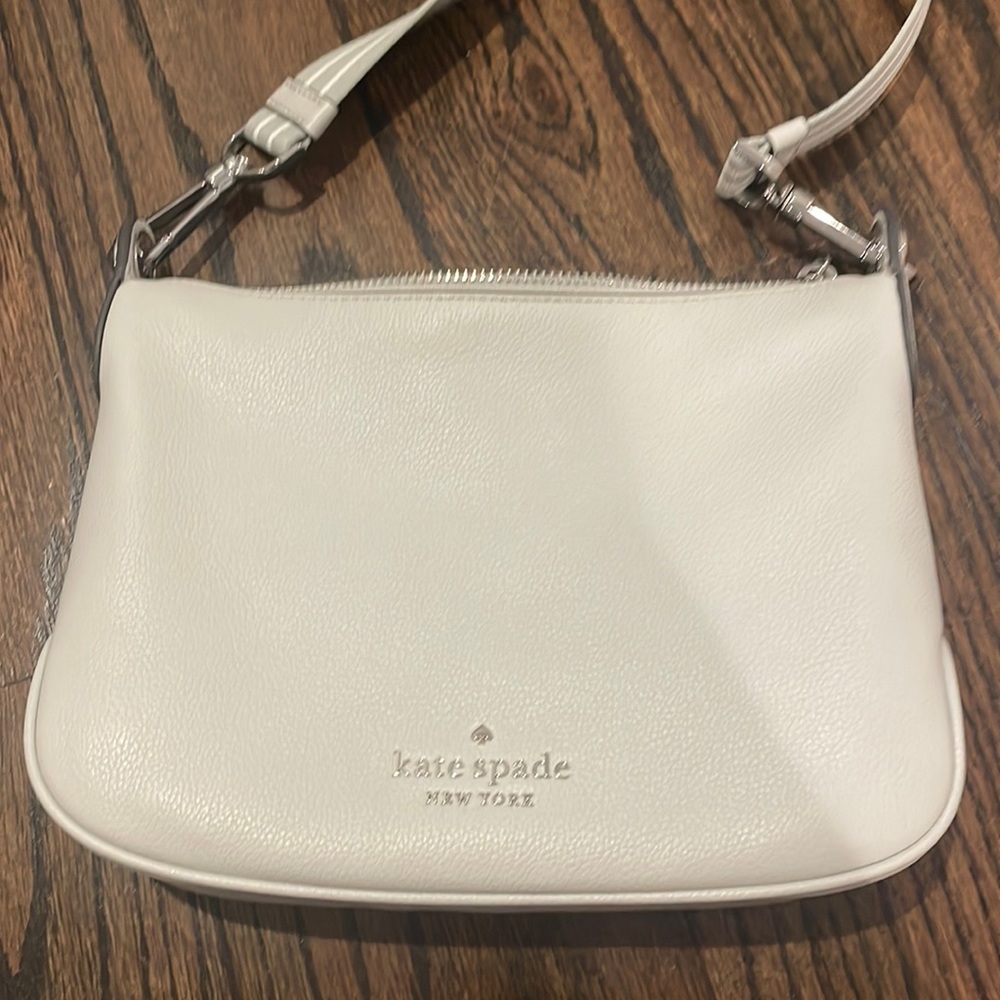 Kate spade small Rosie crossbody purse light grey